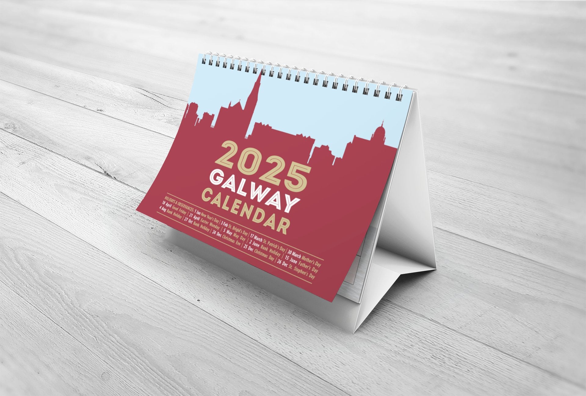 Galway 2025 A5 Desk Calendar - Jaycee