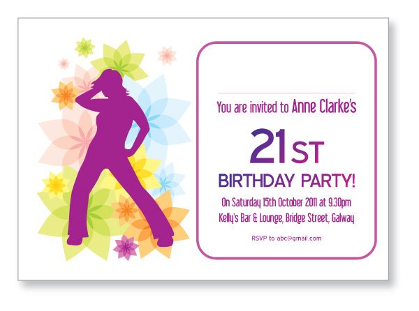 20s to 30s Party Invite 5201 - Jaycee