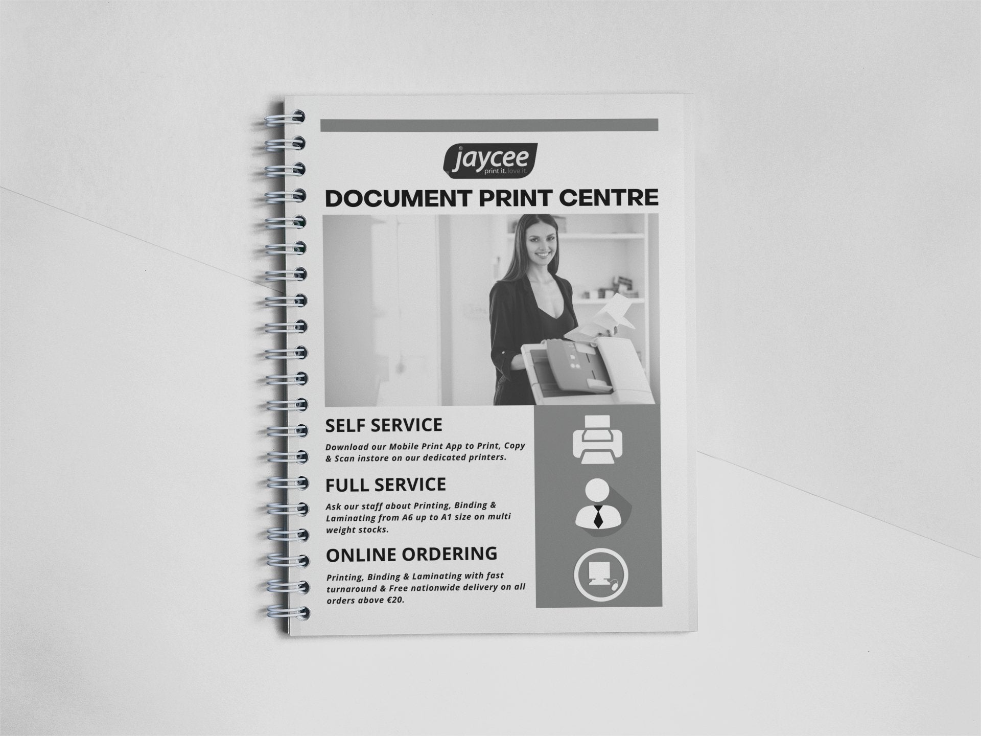 Outstanding Online Document Printing - A4 Black Document Print & Binding1 - Jaycee