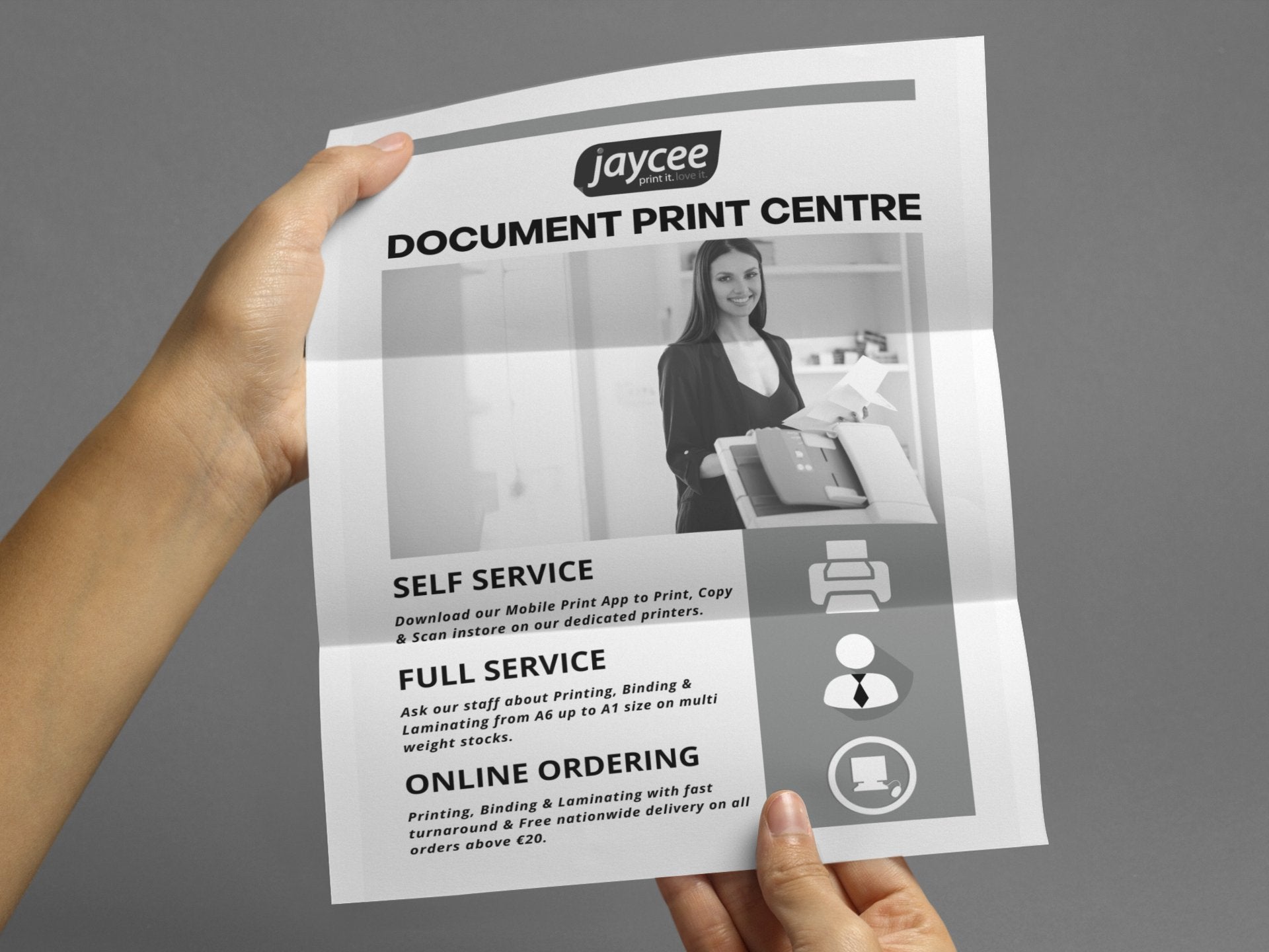 Top Online Document Printing - A4 Black Prints1 - Jaycee