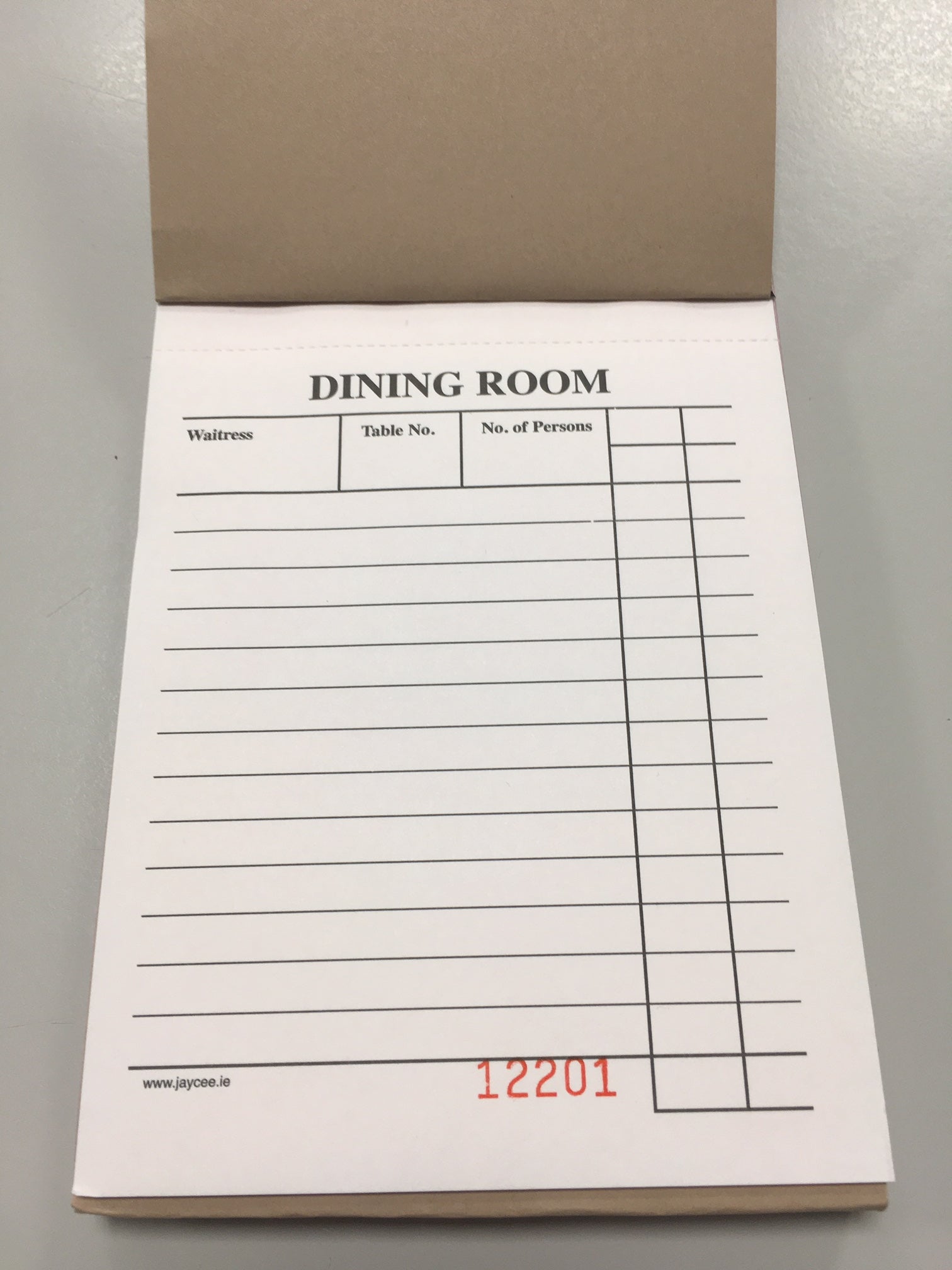 A6 Restaurant Docket Book - Jaycee