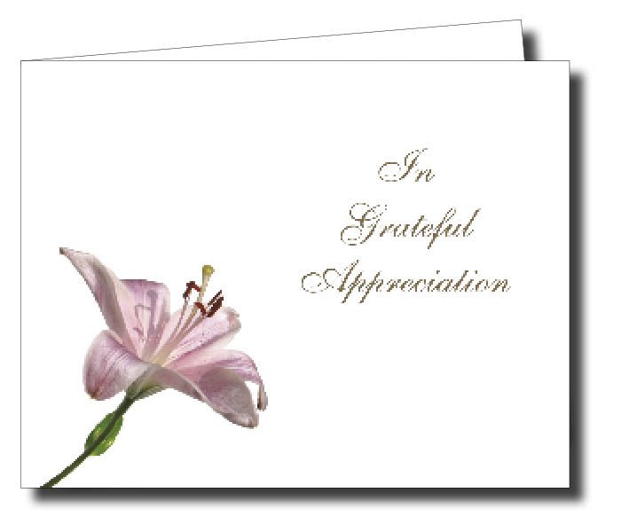 Acknowledgment Card Folded 1451 - Jaycee