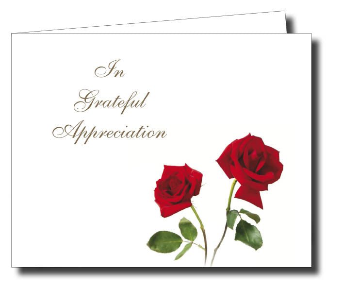 Acknowledgment Card Folded 1455 - Jaycee