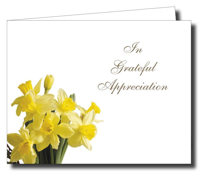 Acknowledgment Card Folded 1456 - Jaycee