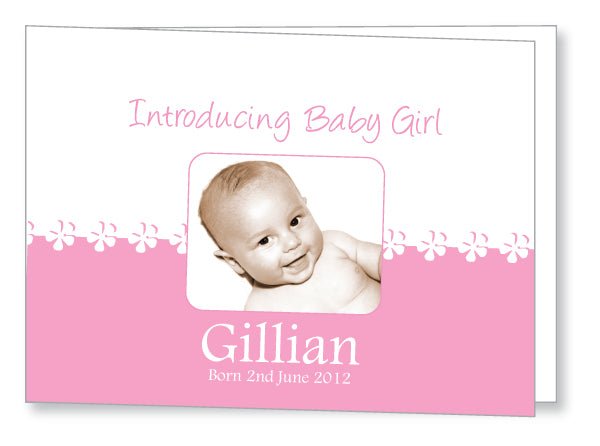 Baby Card 5542 Folded - Jaycee