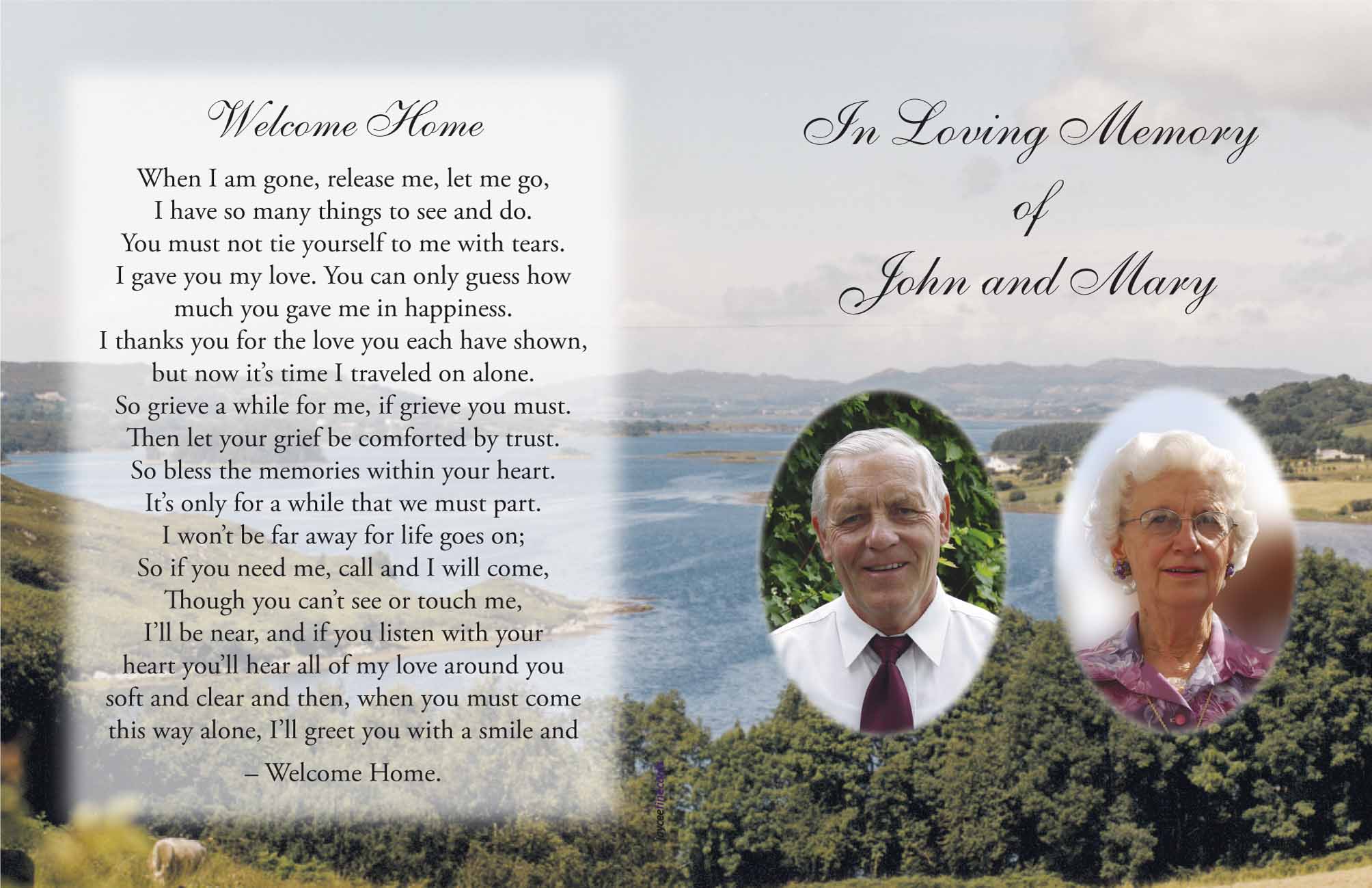 Outstanding Print Shop Galway- Memorial Card 3 - Jaycee