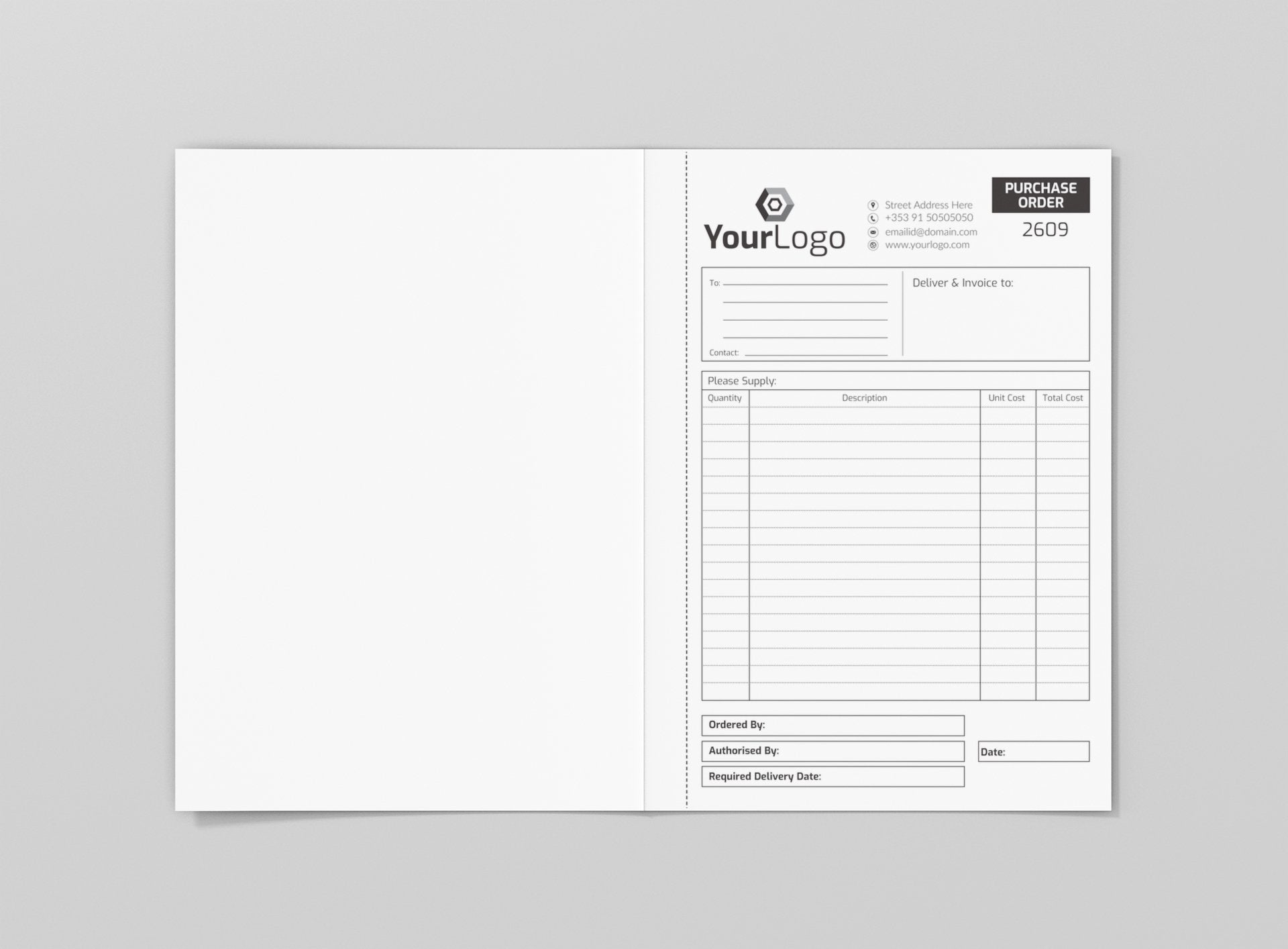 Purchase Order Books - Jaycee